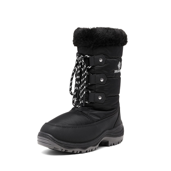 Kids Winter Snow Boots - BLACK -  0